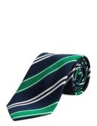 Navy Green Club Tie Navy AN IVY