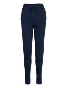 Elyssa Merino/Viscose Blend Knitted Track Pants Blue Lexington Clothin...