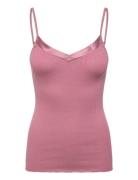 Rwbeatha Silk Sl Strap Satin Tape T Pink Rosemunde