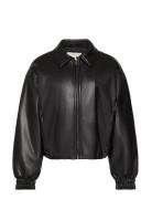 Faux Leather Insulated Bomber Black Calvin Klein Jeans