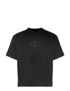 Ss Boxy Coctail Logo Tee Black Calvin Klein Jeans