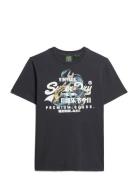 Vl Tokyo Relaxed Tee Grey Superdry