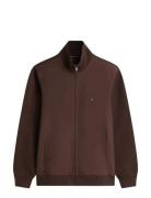 Essential Intechno Mix Zip Thru Brown Tommy Hilfiger