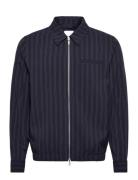 Superflex Pinstriped Overshirt Navy Lindbergh