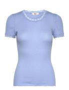 Rmwbalta Modal Ss T-Shirt Blue RM By Rosemunde