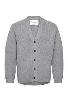Wool Knit Cardigan - Light Grey Mel Grey Garment Project