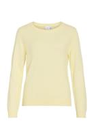 Viril O-Neck L/S Knit Top - Noos Yellow Vila