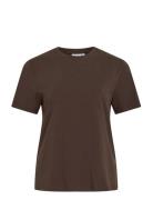 Vinora S/S T-Shirt - Noos Brown Vila