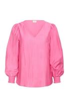 Kcsofia Blouse Pink Kaffe Curve