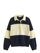 Pique Texture Color Block Rugger Navy GANT