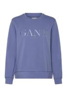 Tonal Graphic C-Neck Sweat Blue GANT