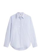 Oxford Aop Relaxed Shirt Blue Tommy Hilfiger