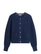 Co Cardi Stitch C-Nk Ls Cardi Navy Tommy Hilfiger