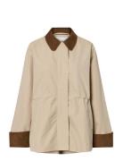 Yasanca Ls Parka Jacket S. Noos Beige YAS