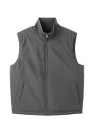 Lightweight Quilted Gilet Grey Mango