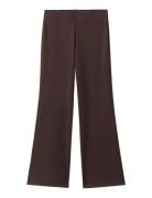 Fine-Knit Trousers With Elastic Waist Brown Mango
