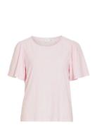 Vibelli O-Neck S/S Top - Noos Pink Vila