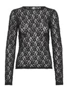 Pchazel Ls Lace Top Jrs Noos Black Pieces