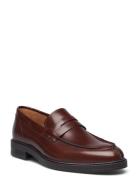 Slmblake Leather Penny Loafer Brown Selected