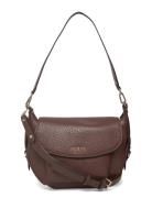 Marsha Flap Shoulder Bag Brown GUESS
