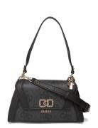 Karnilla Logo Flap Shldr Bag Black GUESS