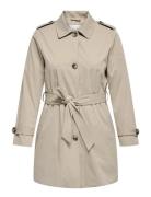 Cardisa Life Sb Trenchcoat Otw Noos Beige ONLY Carmakoma