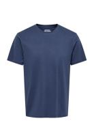 Onsmax Life Ss Stitch Tee Noos Navy ONLY & SONS