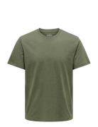 Onsmax Life Ss Stitch Tee Noos Green ONLY & SONS