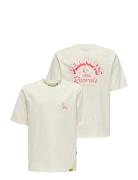 Osjpeanuts Back Rlx Ss Lic Tee Cream ONLY & SONS