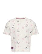 Kmgkitty Life Ss Loose Printed Tee Jrs Cream Kids Only