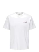 Onsfred Life Mid Century Rlx Ss Tee White ONLY & SONS