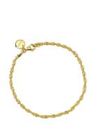 Herringb Twisted Bracelet Gold Gold Syster P