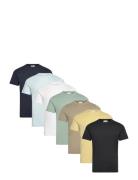 Basic O-Neck Tee S/S 7 Pack Patterned Lindbergh