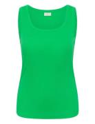 Kccarina Tank Top Green Kaffe Curve