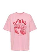 Onlkinna S/S Over Top Box Jrs Pink ONLY