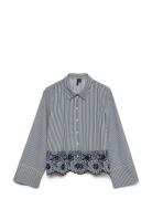 Vmmary Ls Shirt Wvn Ga Navy Vero Moda