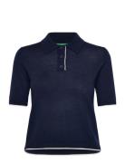 H/S Polo Shirt Navy United Colors Of Benetton
