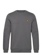 Jacquard Tape Crew Neck Grey Lyle & Scott Sport