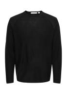 Onsapollo Reg Ls Struc Crew Knit Black ONLY & SONS