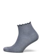 Lis Glitter Short Socks Grey Mp Denmark