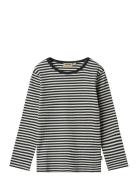 T-Shirt L/S Stig Navy Wheat
