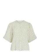 Viea 2/4 Button Top White Vila