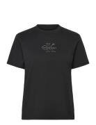 Ss Classic Foil Monologo Tee Black Calvin Klein Jeans