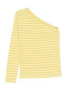 Tnmoore Shoulder L_S Rib Tee Yellow The New