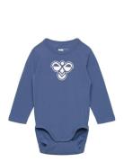Hmlmini Logo Body L/S Blue Hummel
