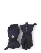 Gore-Tex Gauntlet Jr. - 5 Finger Dark Navy Patterned Hestra