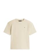 Washed Faded Graphic T-Shirt Ss Beige Tommy Hilfiger