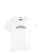 Monotype Print Graphic T-Shirt White Tommy Hilfiger