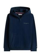 Mini Corp Zip Through Hoodie Navy Tommy Hilfiger
