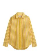Rel Classic Poplin Striped Shirt Yellow GANT